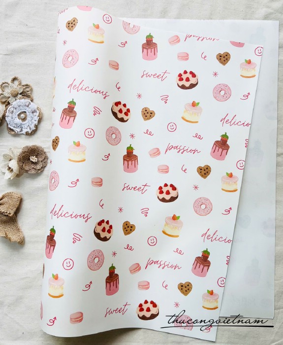 Giấy gói quà Fo Kem - B43